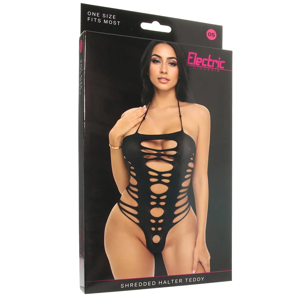 Shredded Halter Teddy