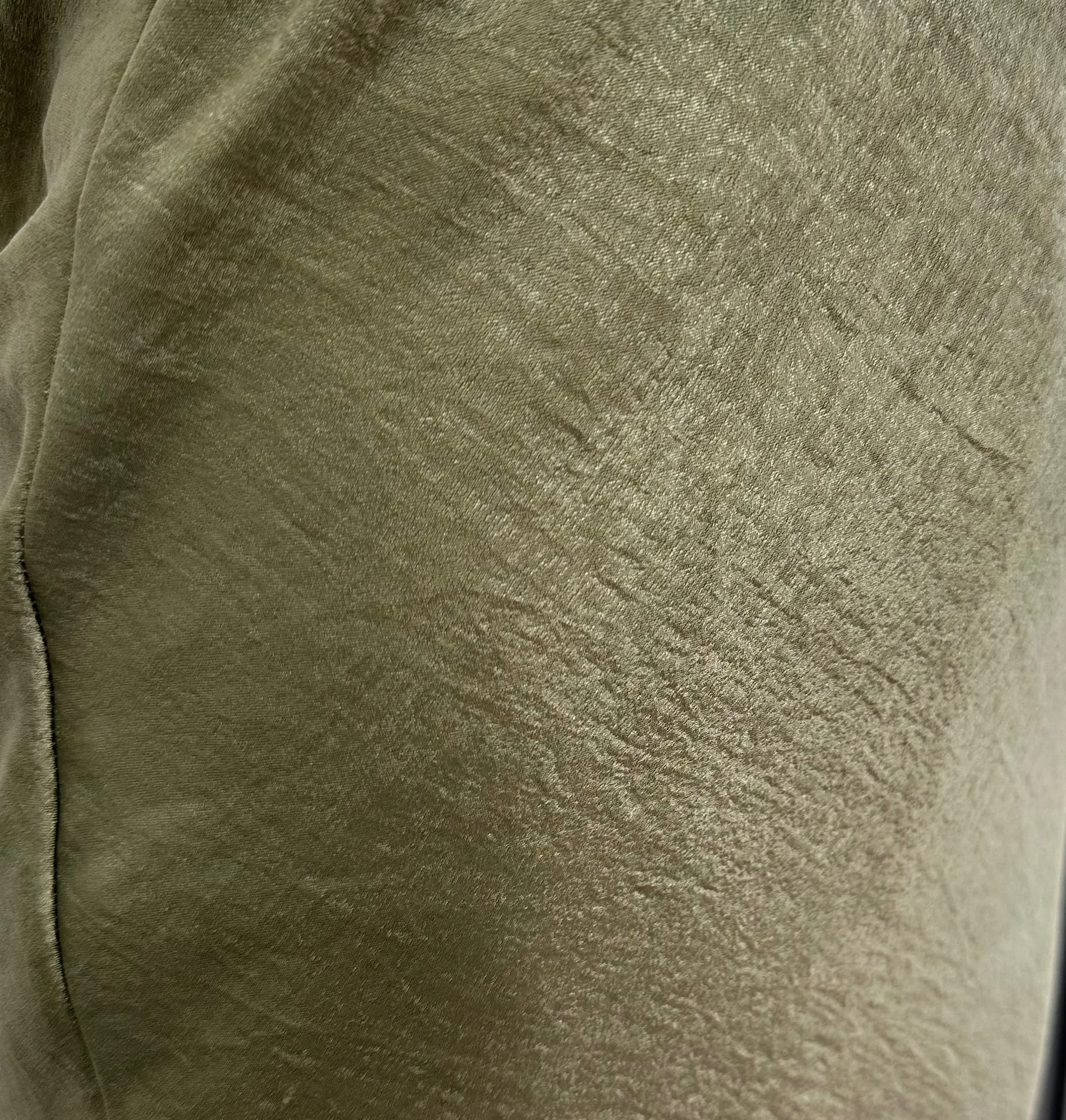 Silky olive skirt