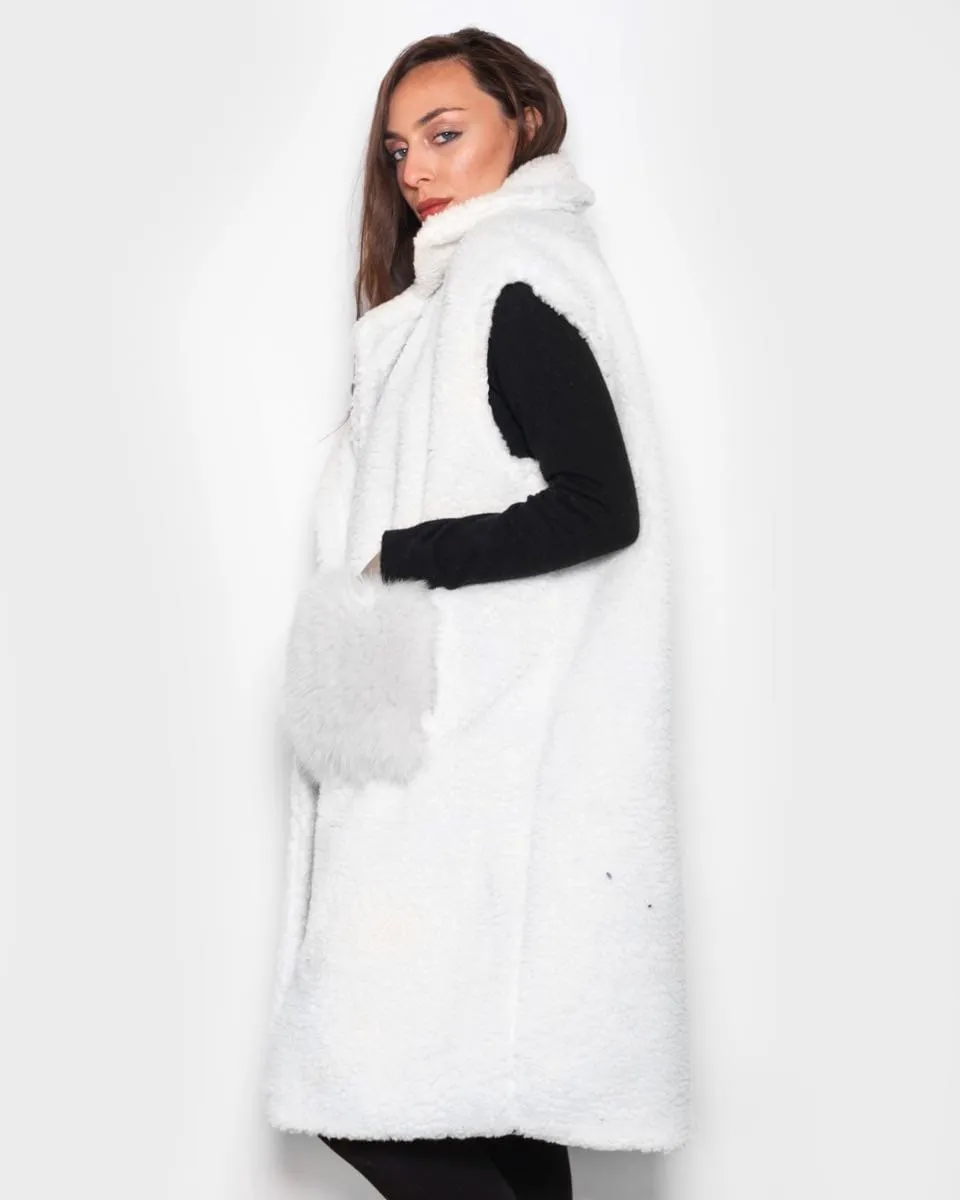 sleeveless with Fox pockets White
