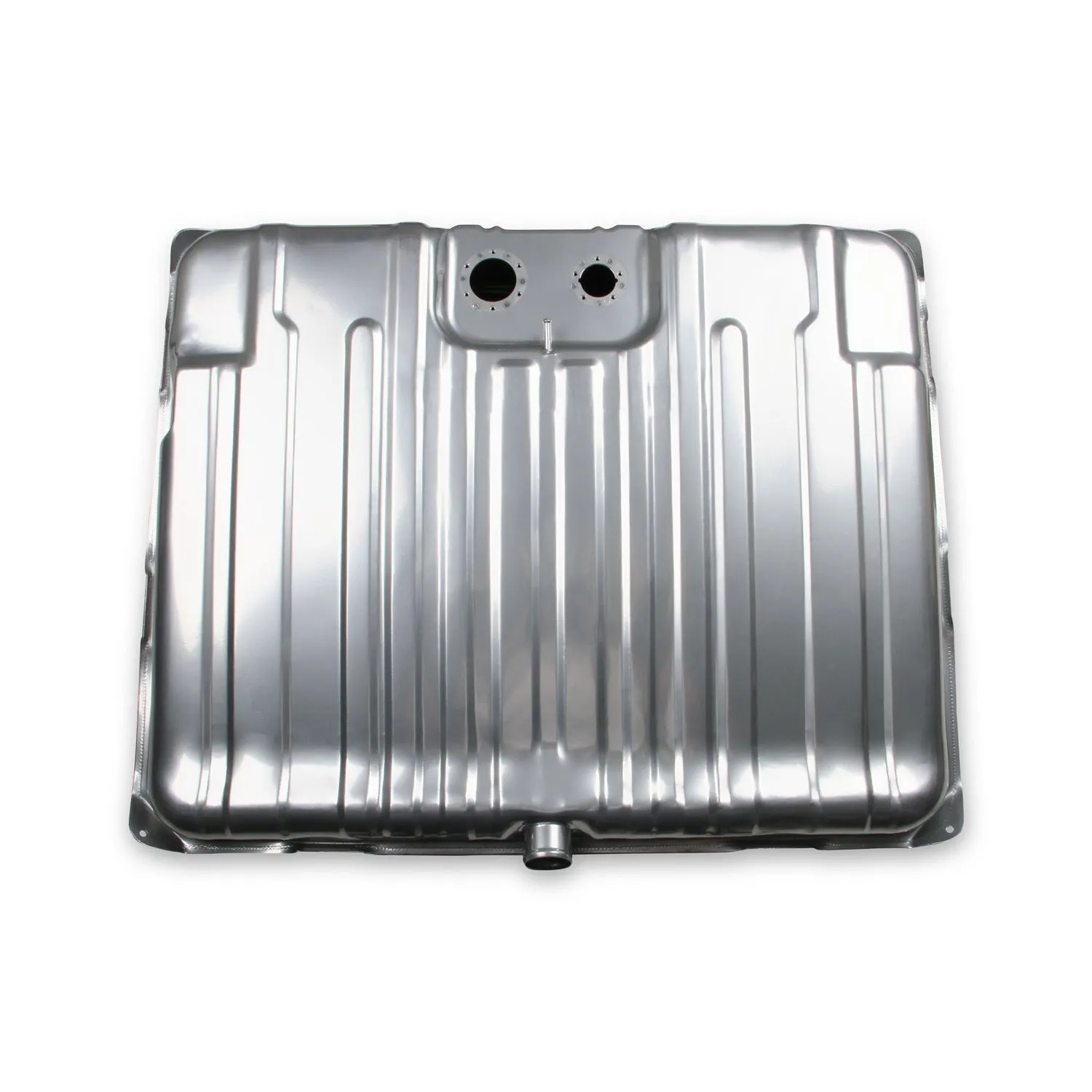 Sniper EFI Fuel Tank - 24 Gal. - 400 lph Pump - 1/4" NPT Outlet Port - 1/4" NPT Return Port - Sending Unit - Steel - Silver Powder Coat - GM A-Body 1964-67