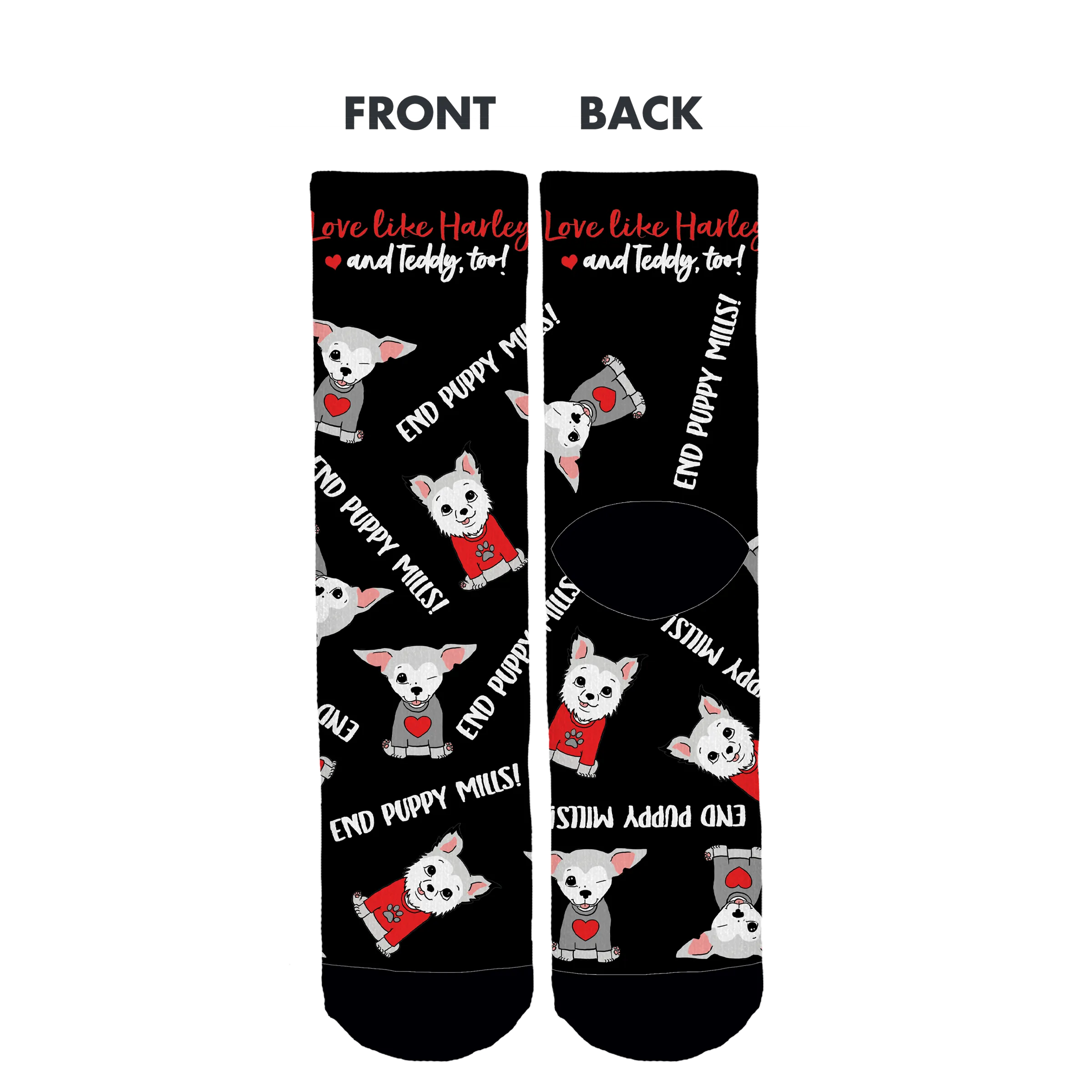 Socks - Love Like Harley & Teddy Too