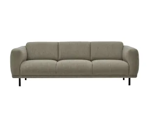 Sofa w tkaninie boucle 3-osobowa TEDDY oliwkowy
