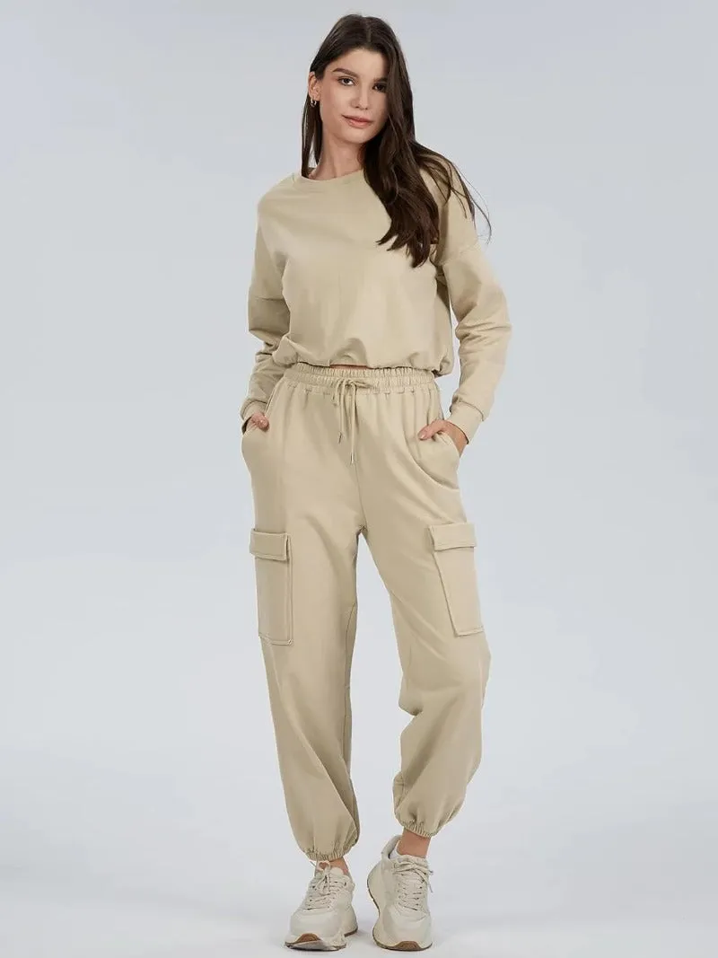 Sporty Long Sleeve & Cargo Sweat Sets