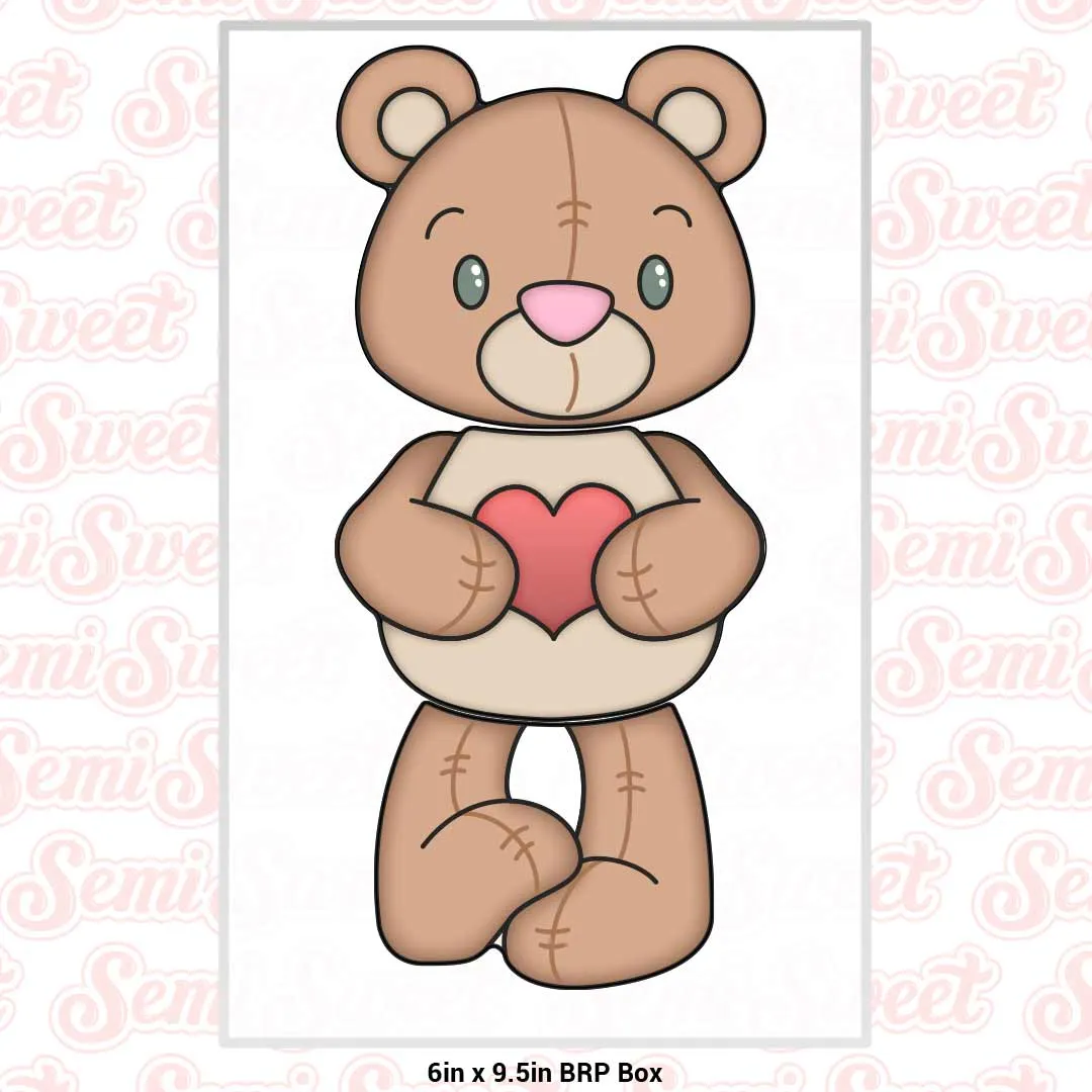 Stackable Boy Teddy Bear Cookie Cutter Set
