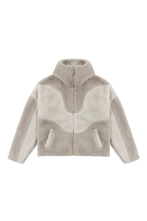 Stone Grey Basic Fleece Jacket