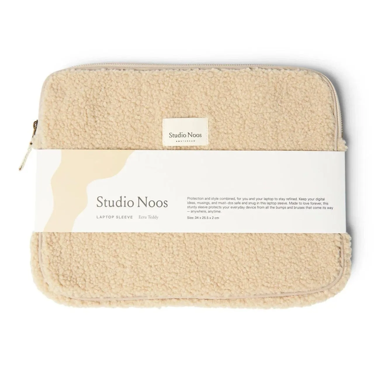 Studio Noos Teddy Laptop Sleeve (Ecru)