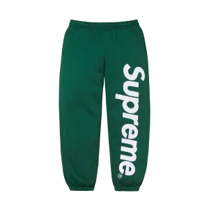 Supreme Satin Appliqué Sweatpant 'Dark Green'