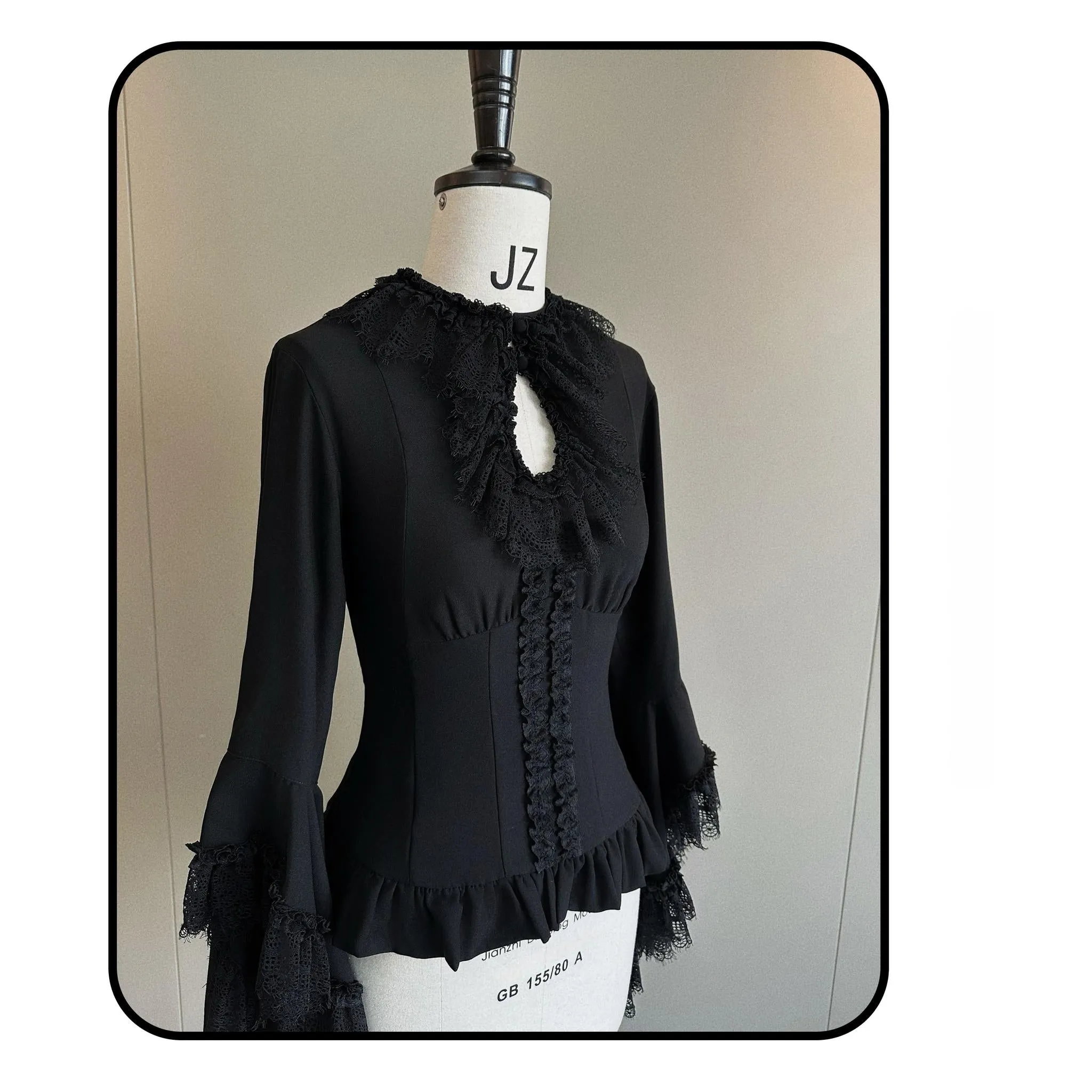Susin Lolita~Night Traveler~Gothic Lolita Skirt Long Coat Long-Sleeved Shirt and Bustier