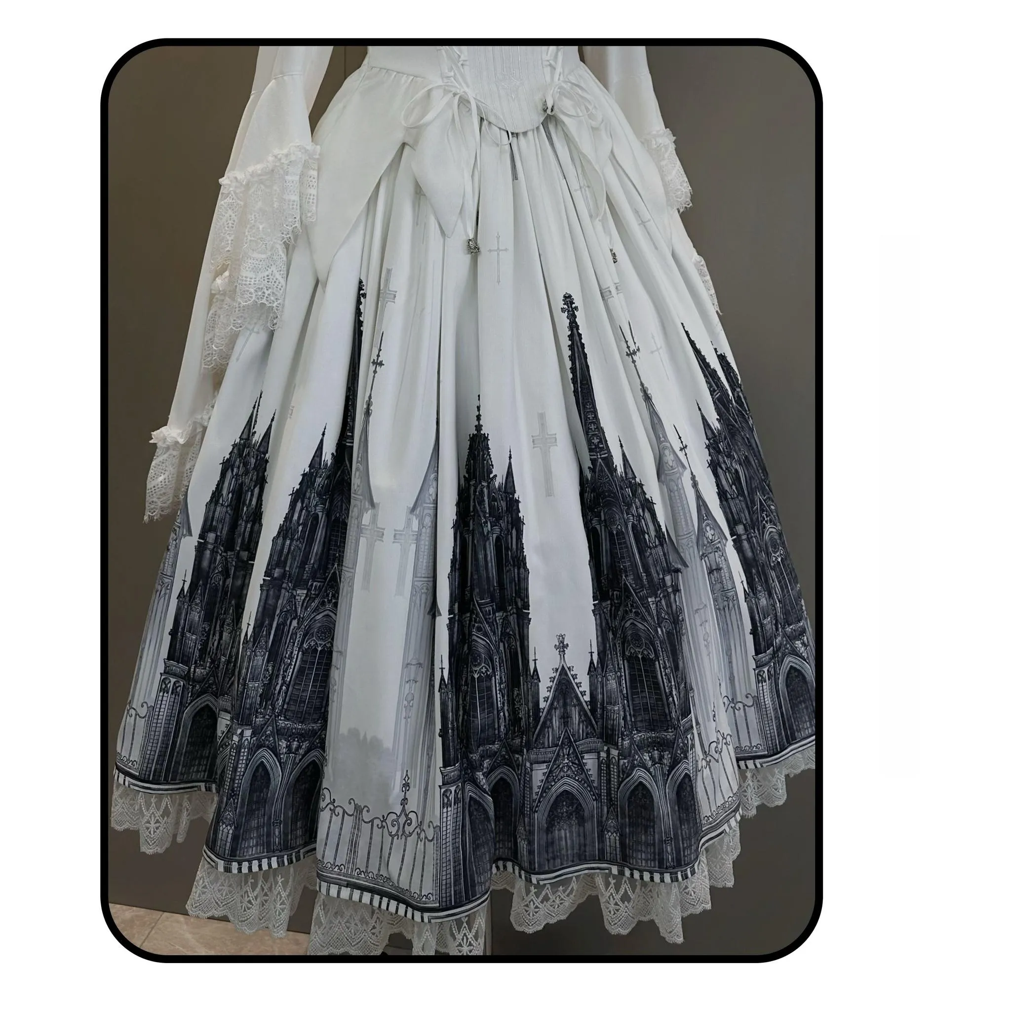 Susin Lolita~Night Traveler~Gothic Lolita Skirt Long Coat Long-Sleeved Shirt and Bustier