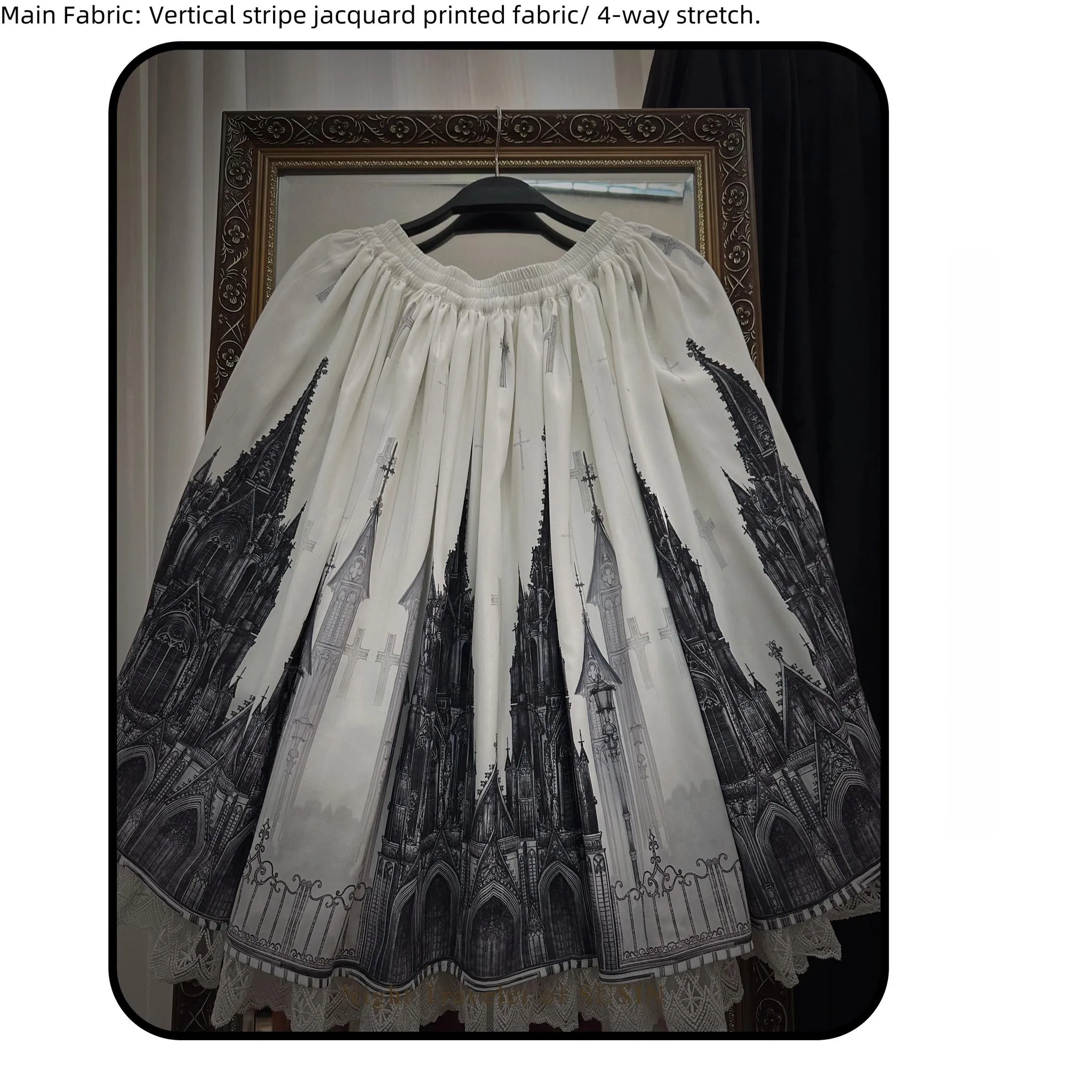 Susin Lolita~Night Traveler~Gothic Lolita Skirt Long Coat Long-Sleeved Shirt and Bustier
