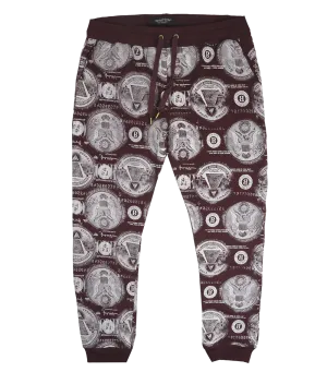 SWITCH DOLLAR SIGN JOGGER PANTS BURGUNDY - SPK5126E