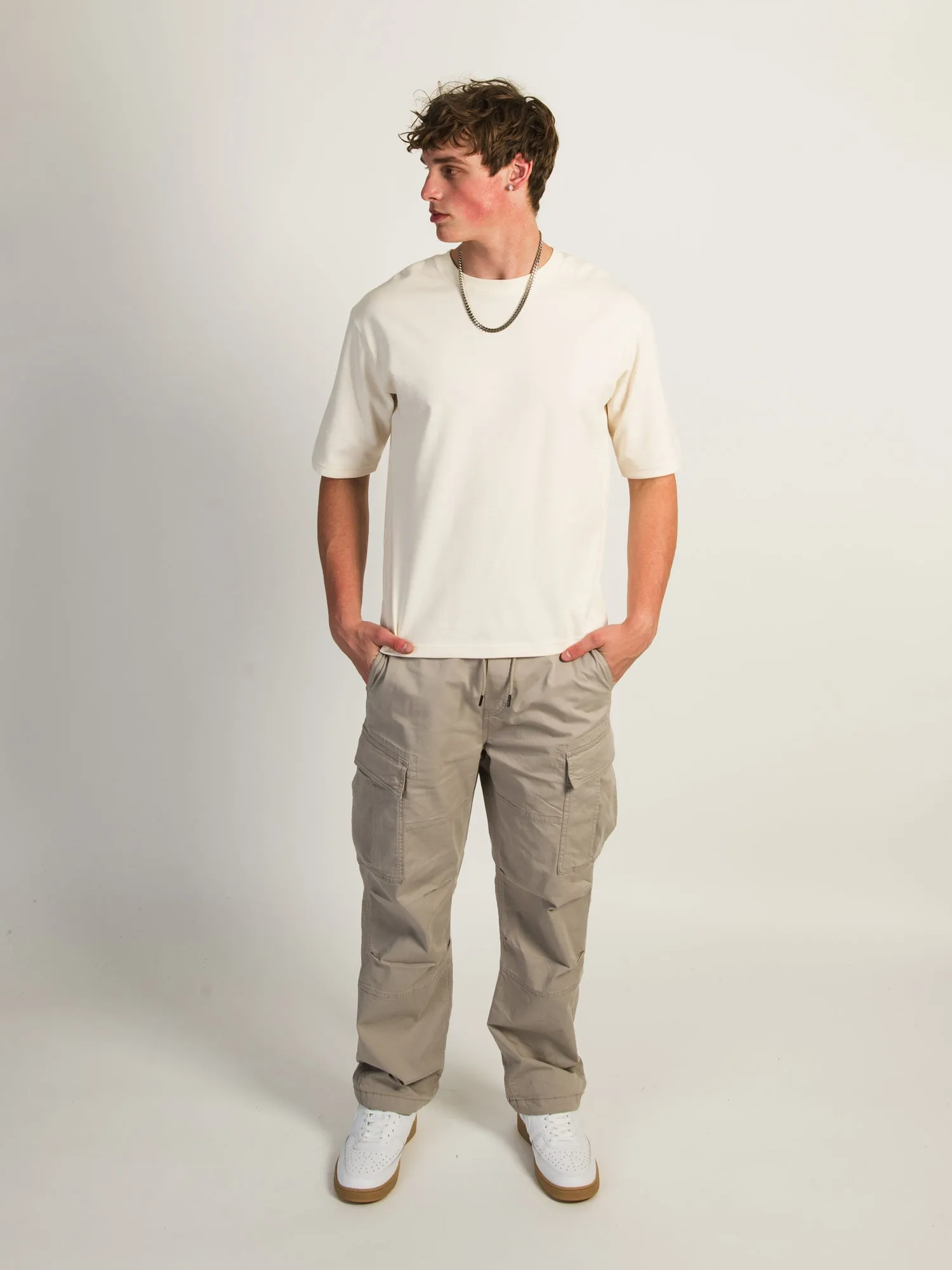 TAINTED RELAXED LIGHTWEIGHT CARGO - TAUPE