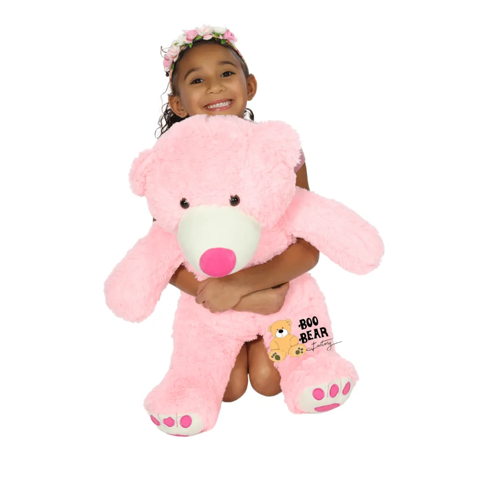 Teddy Bear 2 Foot Size Soft Teddy Bear by Boo Bear (Flower Ad-On)