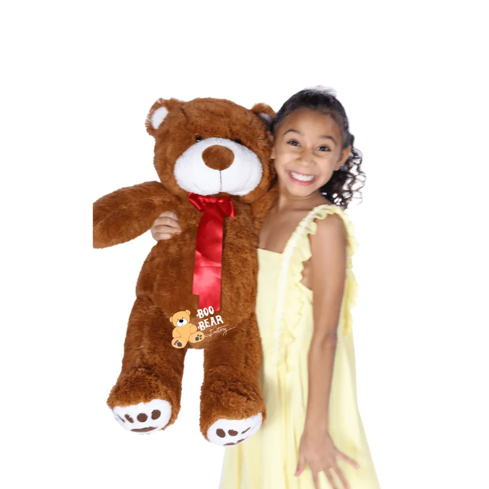 Teddy Bear 2 Foot Size Soft Teddy Bear by Boo Bear (Flower Ad-On)