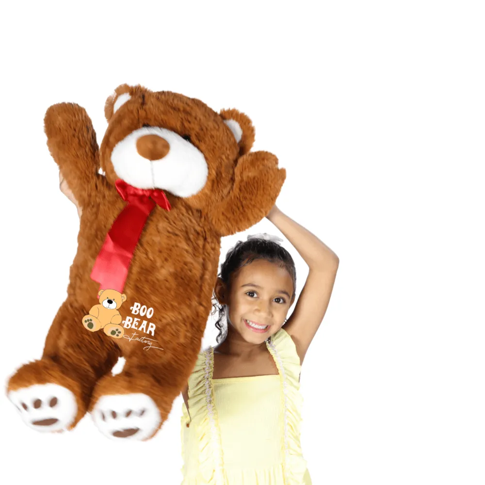 Teddy Bear 2 Foot Size Soft Teddy Bear by Boo Bear (Flower Ad-On)