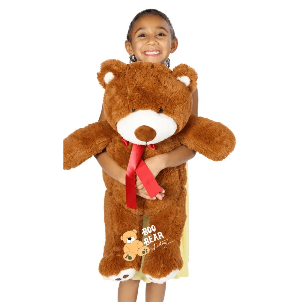 Teddy Bear 2 Foot Size Soft Teddy Bear by Boo Bear (Flower Ad-On)
