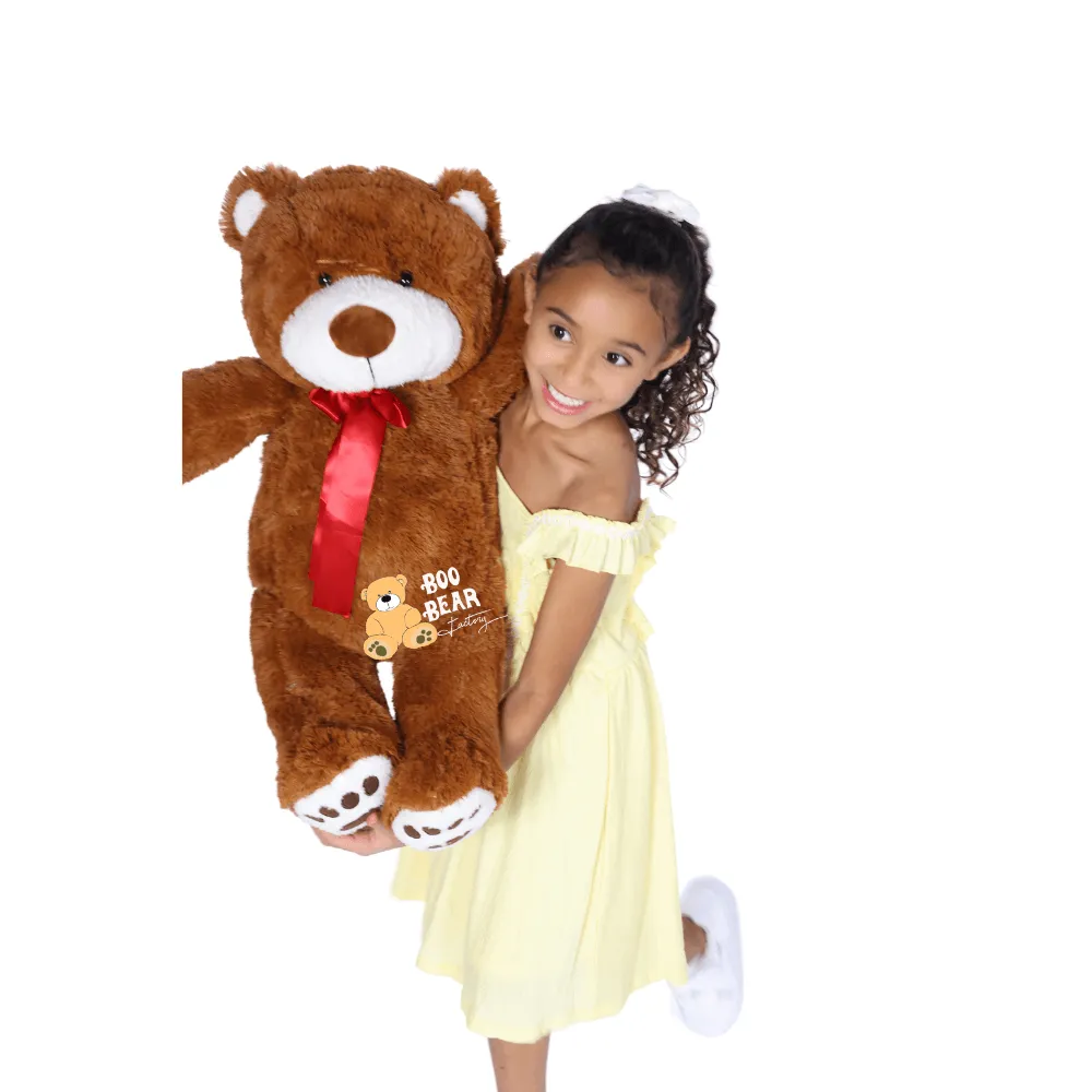 Teddy Bear 2 Foot Size Soft Teddy Bear by Boo Bear (Flower Ad-On)