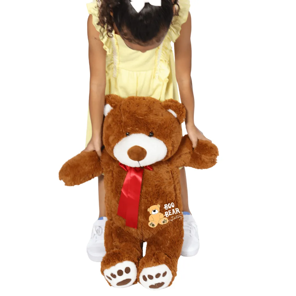 Teddy Bear 2 Foot Size Soft Teddy Bear by Boo Bear (Flower Ad-On)