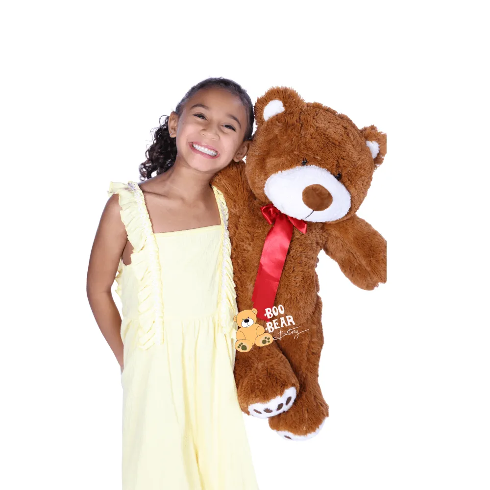 Teddy Bear 2 Foot Size Soft Teddy Bear by Boo Bear (Flower Ad-On)