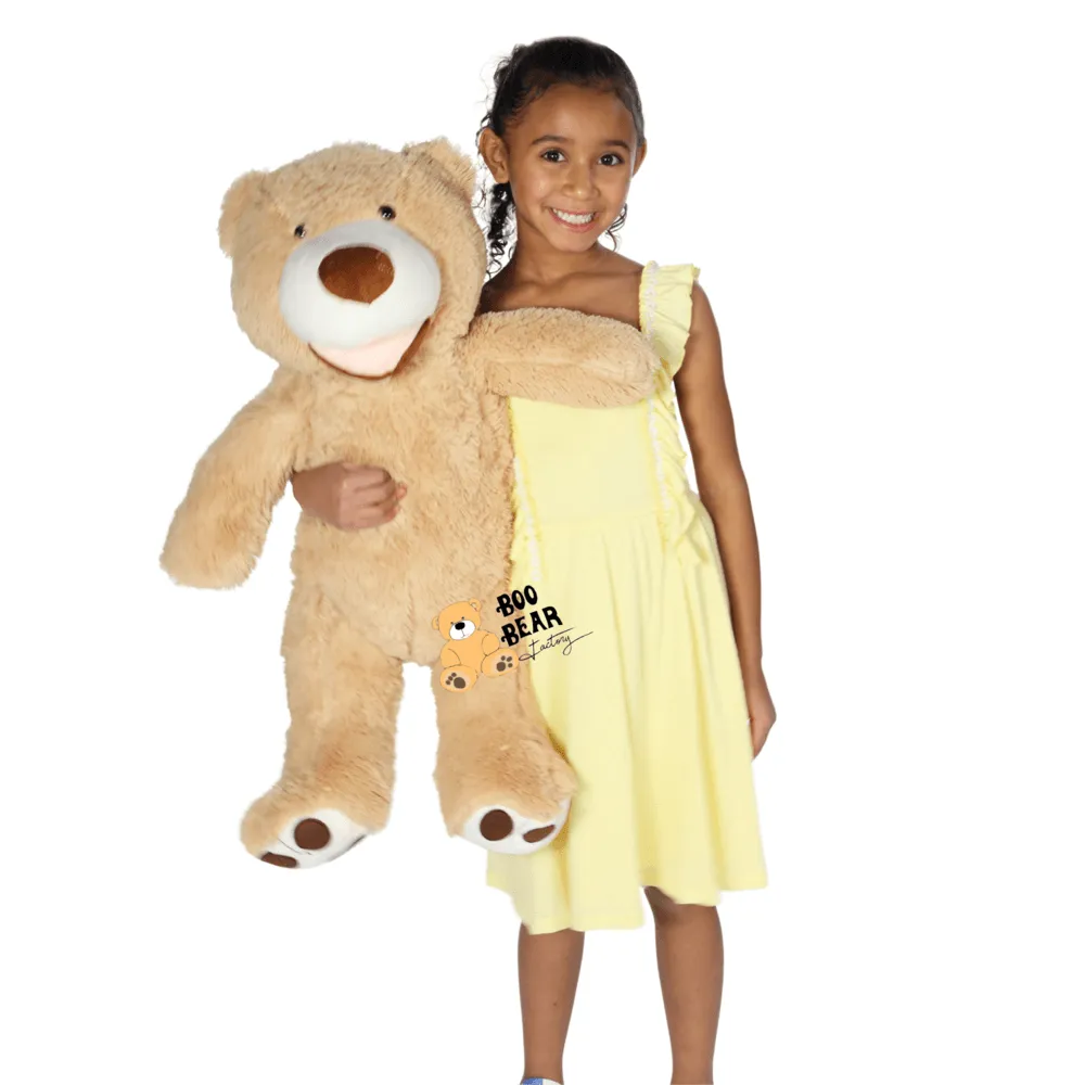 Teddy Bear 2 Foot Size Soft Teddy Bear by Boo Bear (Flower Ad-On)