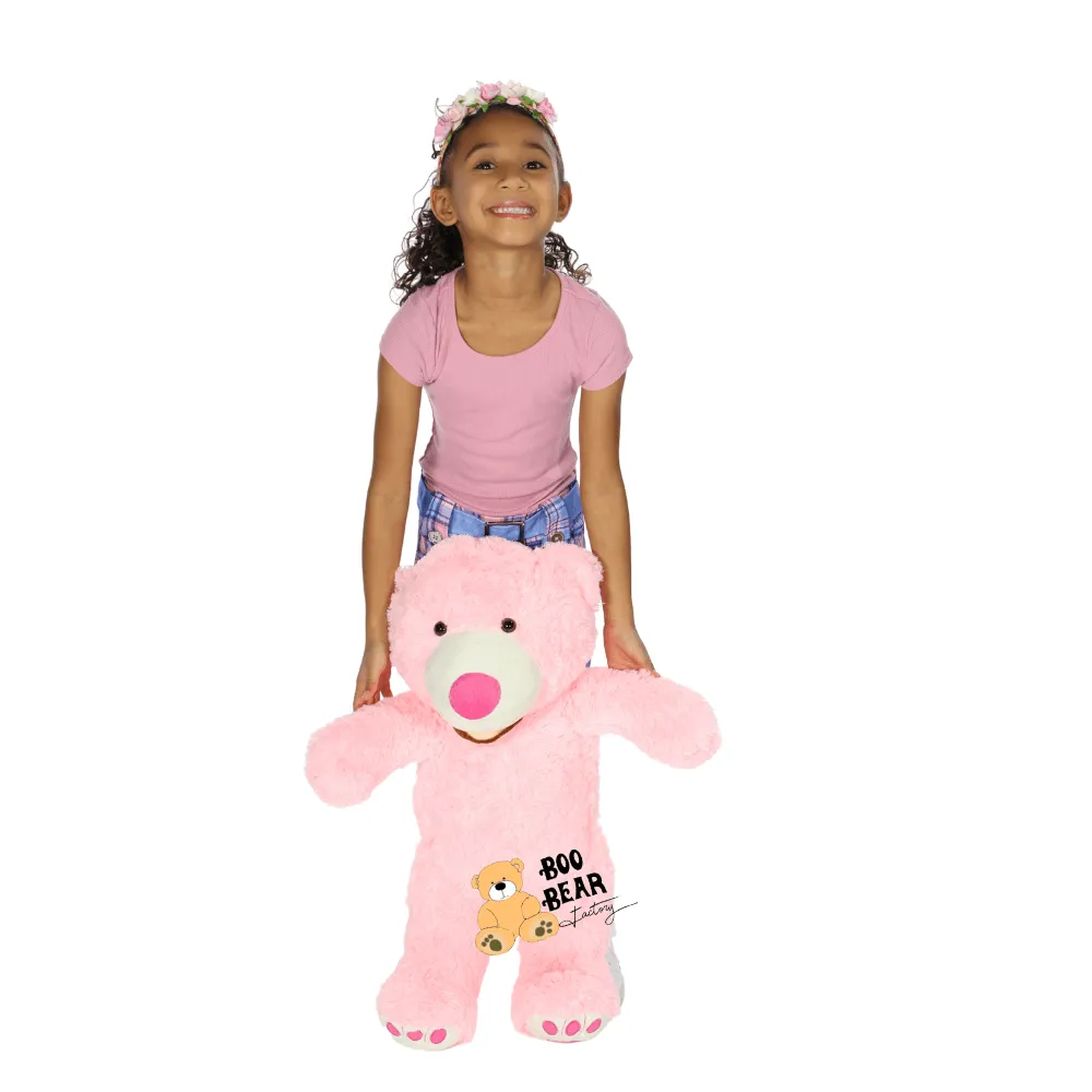 Teddy Bear 2 Foot Size Soft Teddy Bear by Boo Bear (Flower Ad-On)