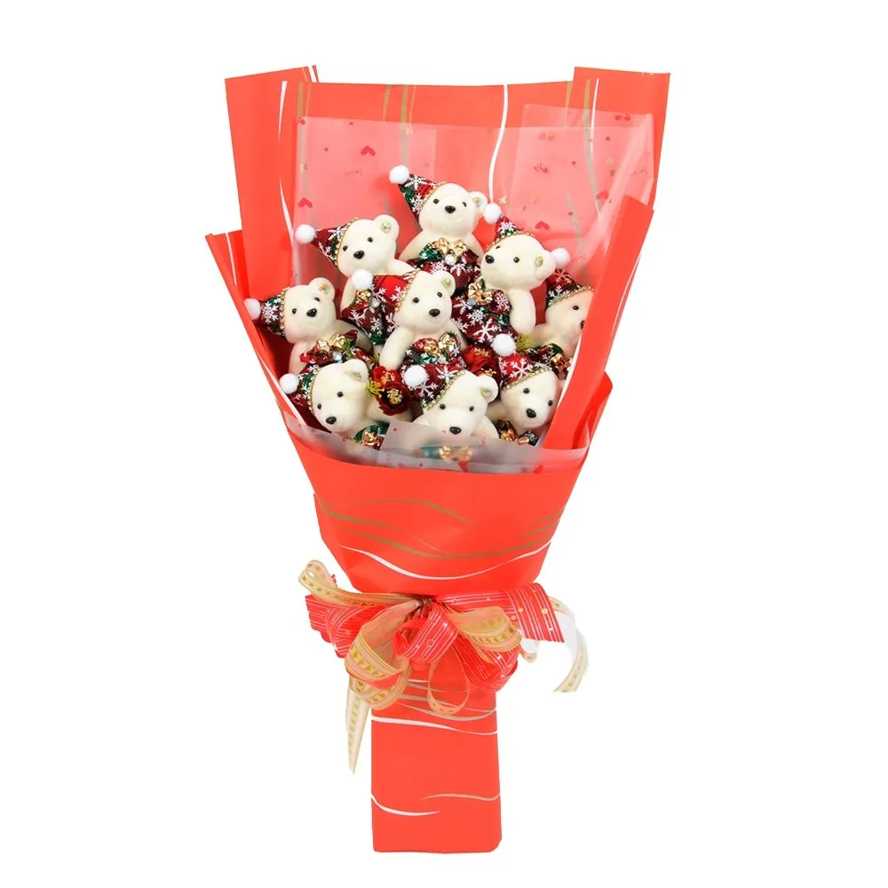 Teddy Bear Bouquet - Warm Winter Christmas