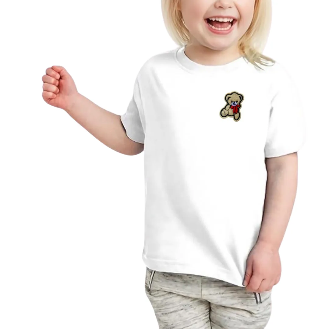 Teddy Beer Strijk Patch Beige