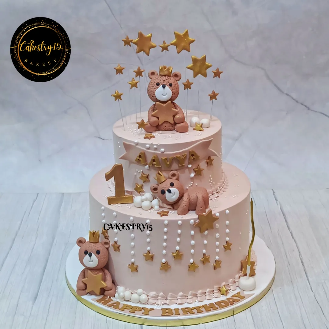 Teddy Cute First Birthday 4kg Cake