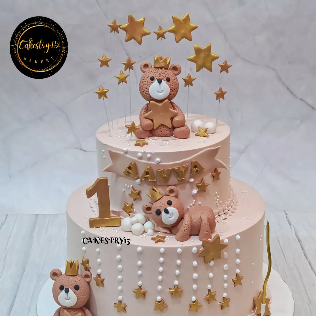 Teddy Cute First Birthday 4kg Cake