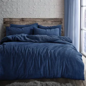 Teddy Duvet Set Navy