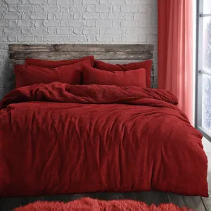 Teddy Duvet Set Red