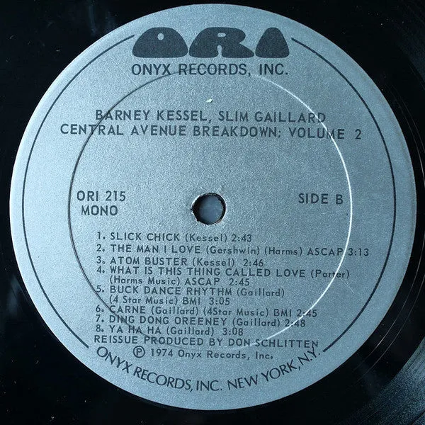 Teddy Edwards / Barney Kessel / Slim Gaillard - Central Avenue Breakdown; Volume 2 - LP