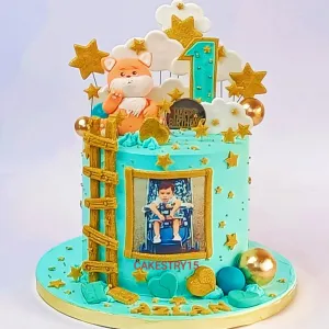 Teddy First Birthday 2kg Cake