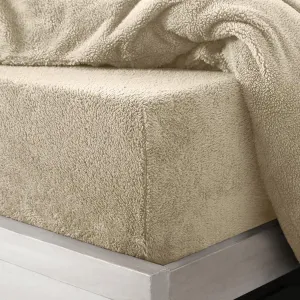 Teddy Fitted Sheet - Taupe