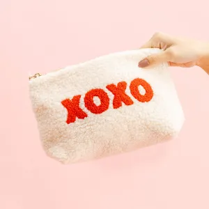 Teddy Pouch-Cream XOXO