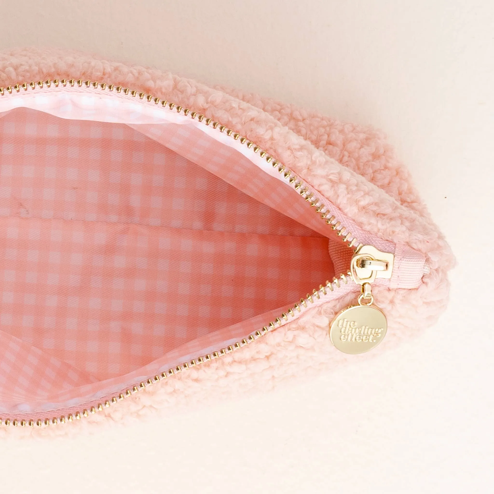 Teddy Pouch-Pink Hearts