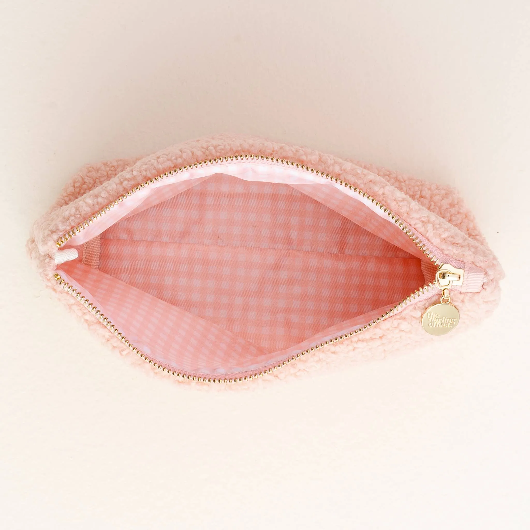 Teddy Pouch-Pink Hearts