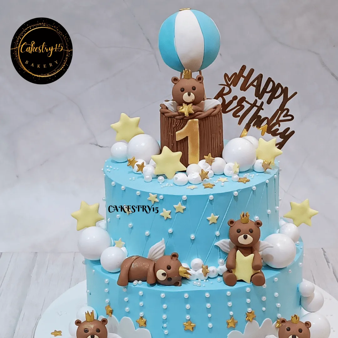 Teddy Snuggle 5kg Cake
