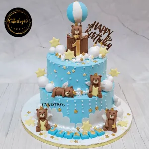 Teddy Snuggle 5kg Cake