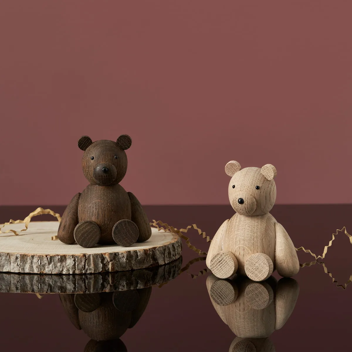 Teddy Wooden Figure