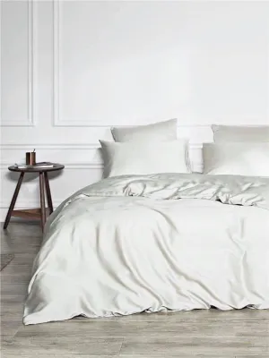 Tencel Budget Set Plus : Soft White (1 Fitted sheet, 1 Bolster pillow case and 2 Pillow cases)