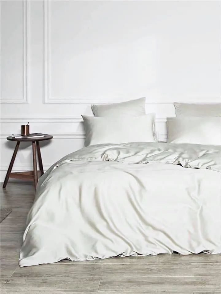 Tencel Budget Set Plus : Soft White (1 Fitted sheet, 1 Bolster pillow case and 2 Pillow cases)