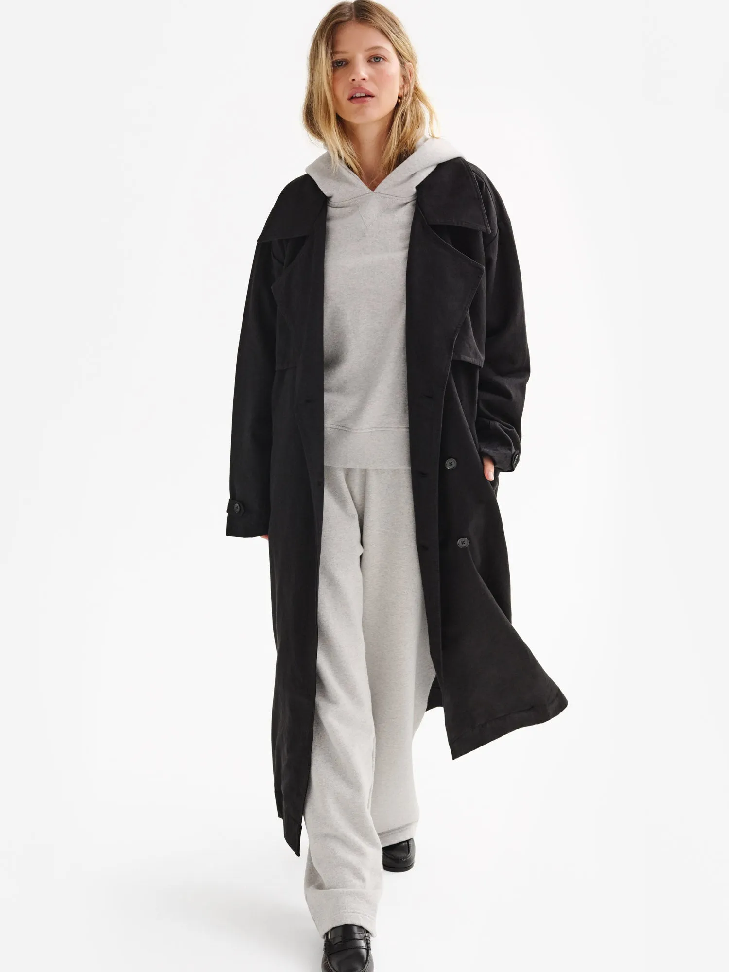 Tencel Twill Trench Coat