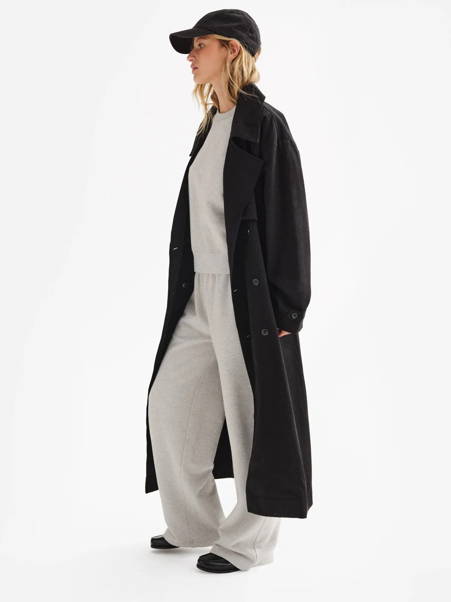 Tencel Twill Trench Coat