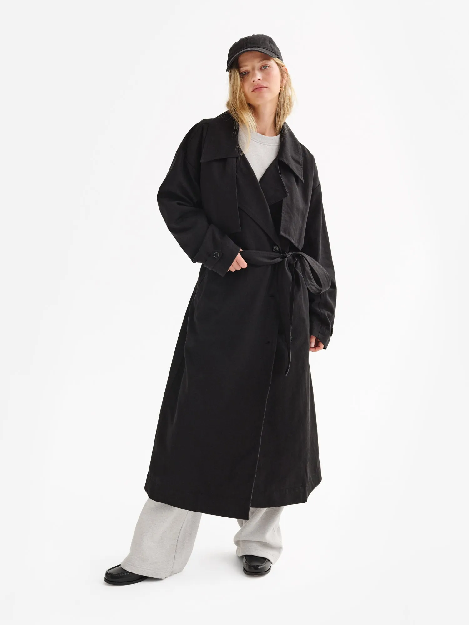 Tencel Twill Trench Coat