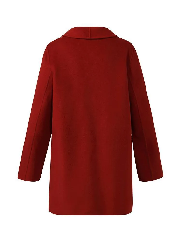 Tencel Wool Double-Faced Lapel Coat
