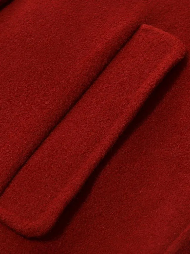 Tencel Wool Double-Faced Lapel Coat