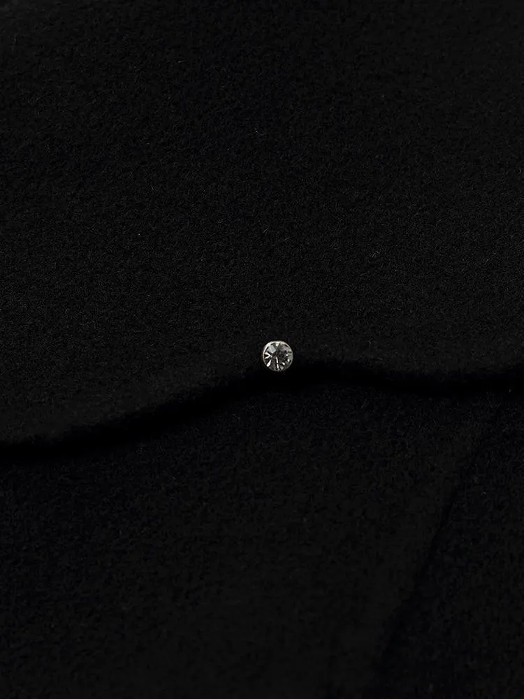 Tencel Wool Lapel Doubled-Faced Coat