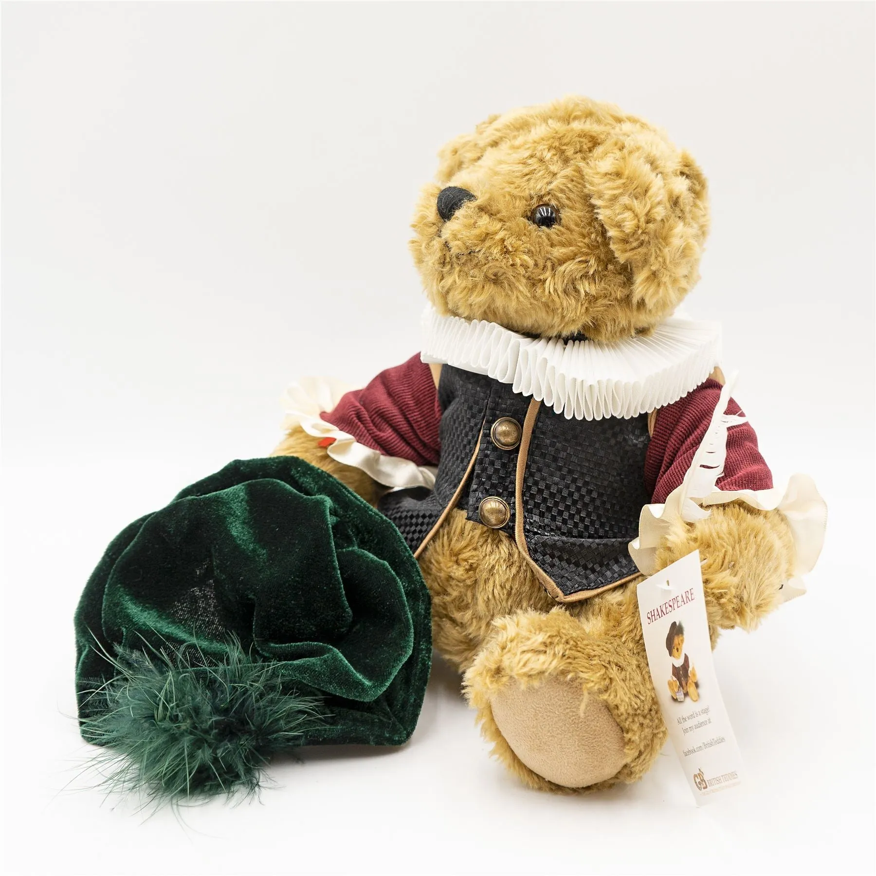 The Great British Teddy Bear Company Shakespeare Soft Plush Toy Collectable