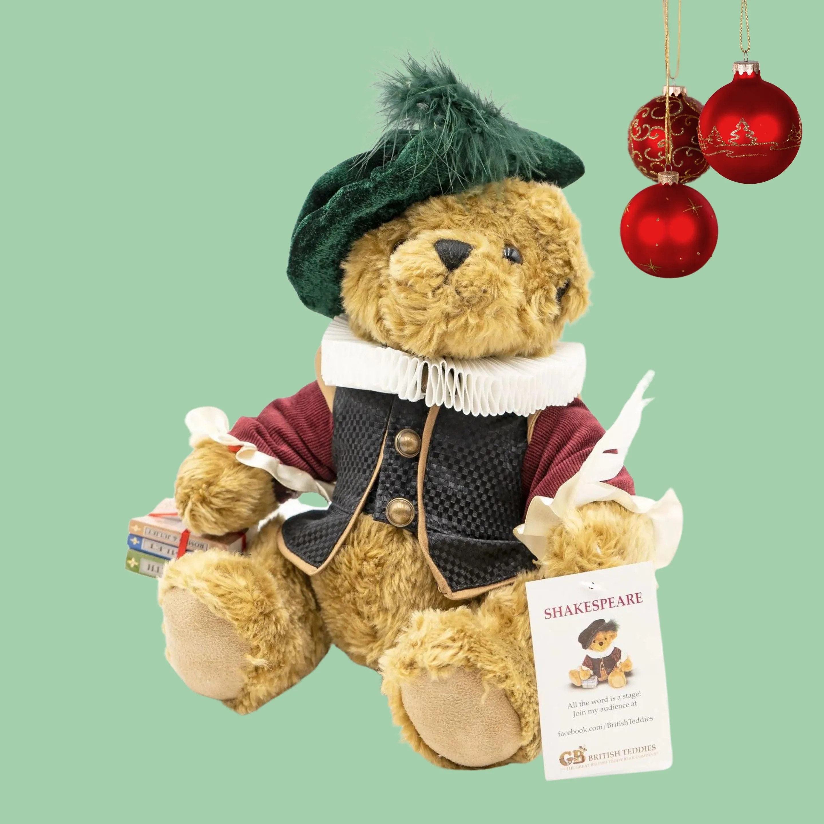 The Great British Teddy Bear Company Shakespeare Soft Plush Toy Collectable